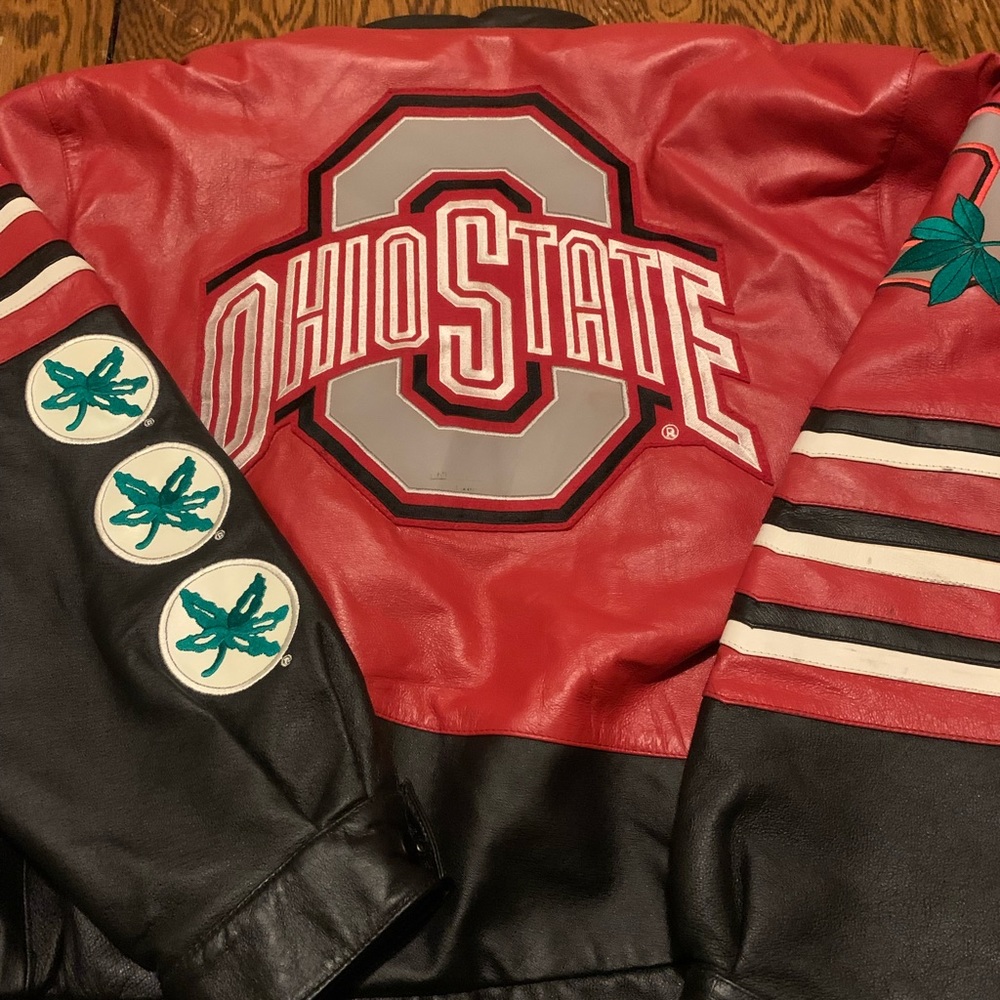 Leather gallery Ohio state leather jacket size L